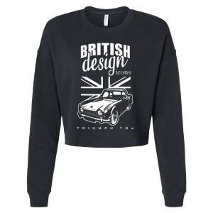 British Classic Super Car Triumph TR4 Cropped Pullover Crew