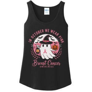 Breast Cancer Shirts Women Halloween In October We Wear Ladies Essential Tank