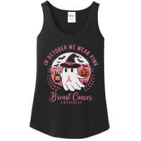 Breast Cancer Shirts Women Halloween In October We Wear Ladies Essential Tank