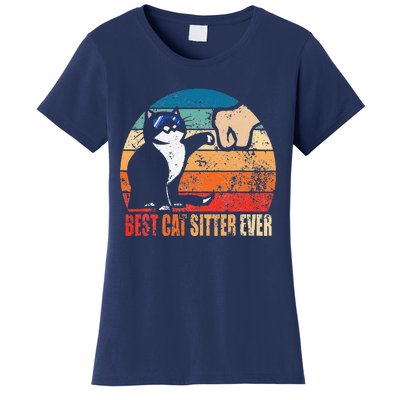 Best Cat Sitter Ever Funny Fist Bump Women's T-Shirt