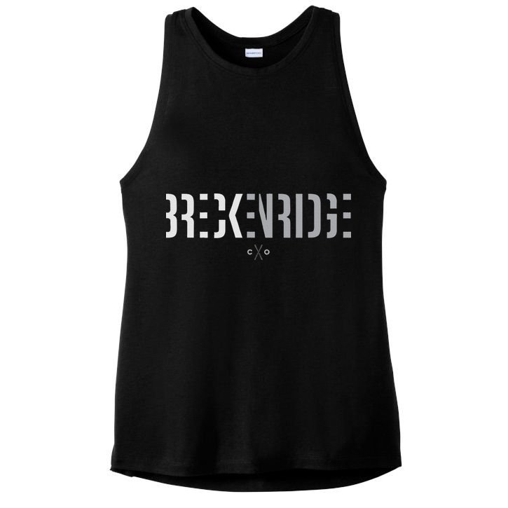 Breckenridge Colorado Ski Outfit Souvenir Breckenridge Ladies PosiCharge Tri-Blend Wicking Tank