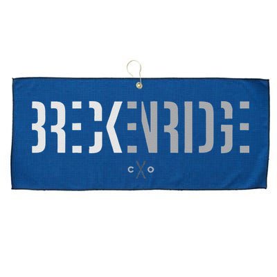 Breckenridge Colorado Ski Outfit Souvenir Breckenridge Large Microfiber Waffle Golf Towel