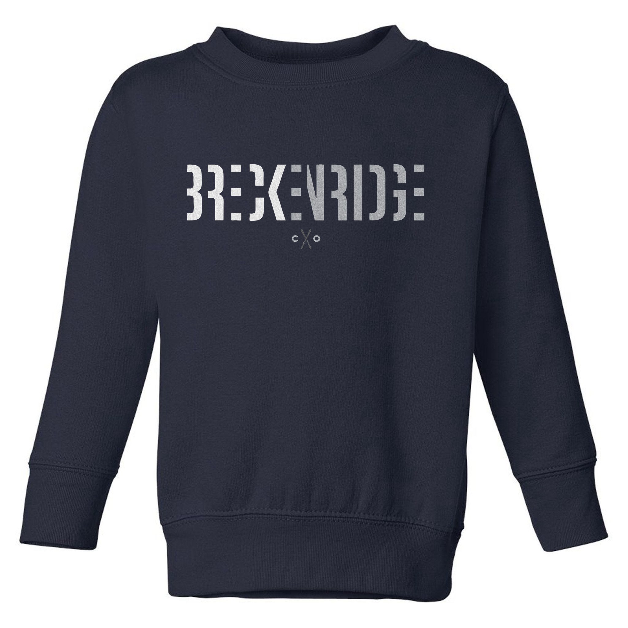Breckenridge Colorado Ski Outfit Souvenir Breckenridge Toddler Sweatshirt
