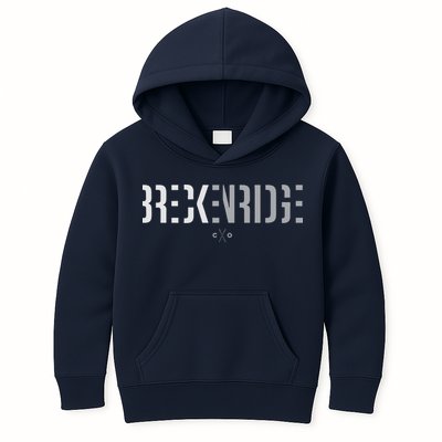 Breckenridge Colorado Ski Outfit Souvenir Breckenridge Kids Hoodie