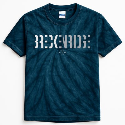 Breckenridge Colorado Ski Outfit Souvenir Breckenridge Kids Tie-Dye T-Shirt
