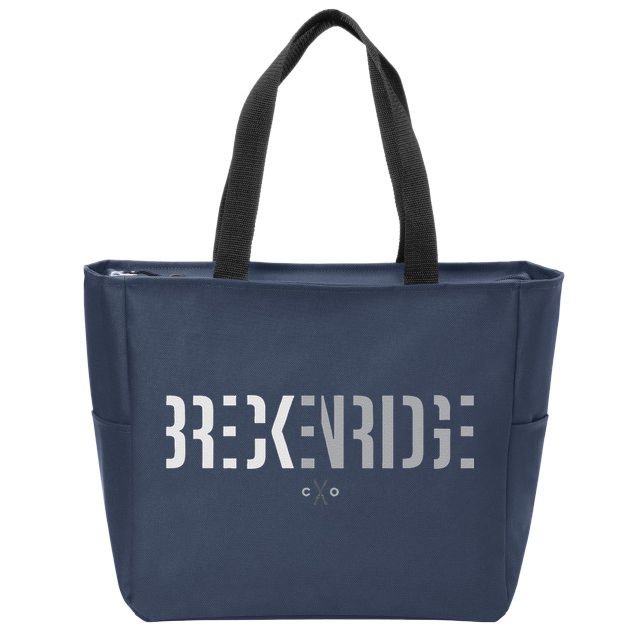 Breckenridge Colorado Ski Outfit Souvenir Breckenridge Zip Tote Bag