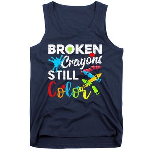 Broken Crayons Still Color Mental Health Awareness Tank Top