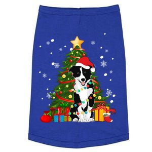 Border Collie Santa Christmas Tree Light Pajama Dog Xmas Gift Doggie Tank