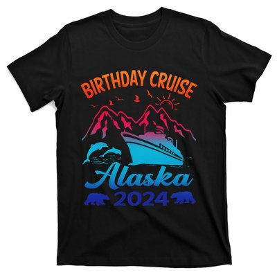 Birthday Cruise Squad 2024 Alaska Party Vacation T-Shirt