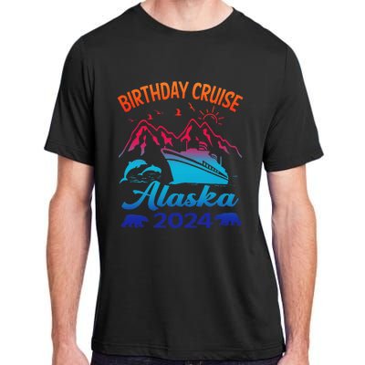 Birthday Cruise Squad 2024 Alaska Party Vacation Adult ChromaSoft Performance T-Shirt