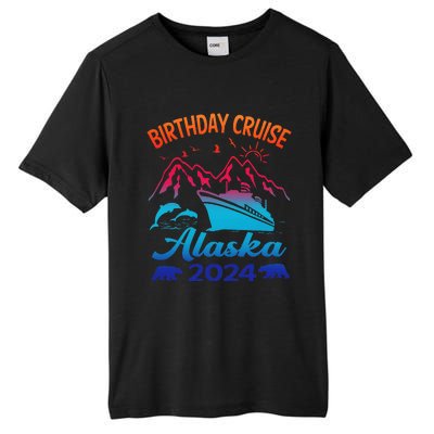 Birthday Cruise Squad 2024 Alaska Party Vacation Tall Fusion ChromaSoft Performance T-Shirt