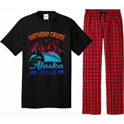 Birthday Cruise Squad 2024 Alaska Party Vacation Pajama Set