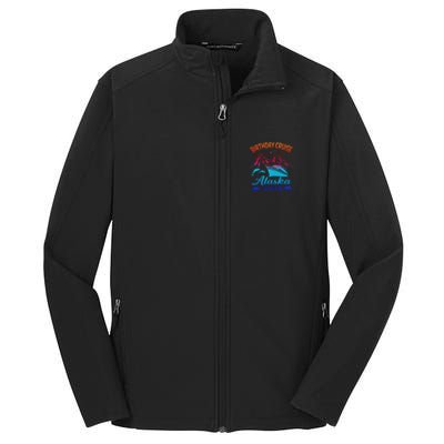 Birthday Cruise Squad 2024 Alaska Party Vacation Core Soft Shell Jacket