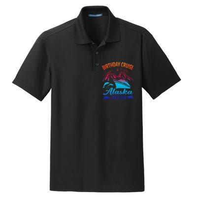 Birthday Cruise Squad 2024 Alaska Party Vacation Dry Zone Grid Polo