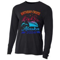 Birthday Cruise Squad 2024 Alaska Party Vacation Cooling Performance Long Sleeve Crew