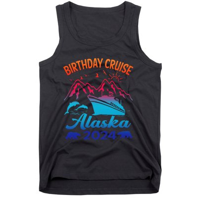 Birthday Cruise Squad 2024 Alaska Party Vacation Tank Top