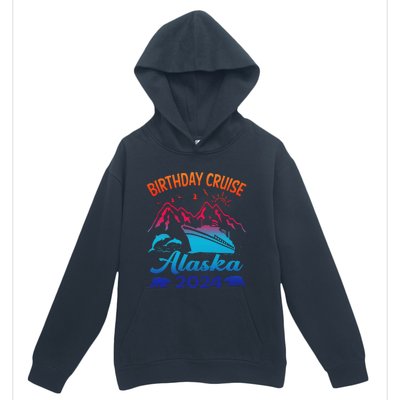 Birthday Cruise Squad 2024 Alaska Party Vacation Urban Pullover Hoodie