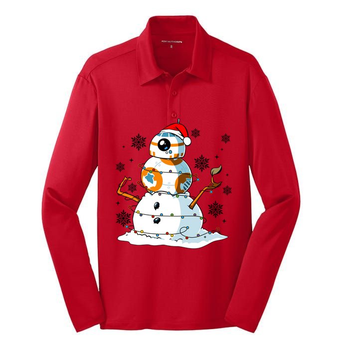 Bb8 Christmas Star Movie Wars Couples Bb8 Christmas Lights Silk Touch Performance Long Sleeve Polo