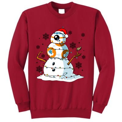 Bb8 Christmas Star Movie Wars Couples Bb8 Christmas Lights Tall Sweatshirt