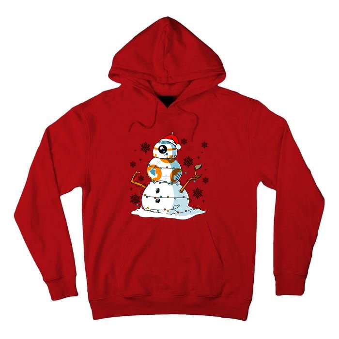 Bb8 Christmas Star Movie Wars Couples Bb8 Christmas Lights Tall Hoodie