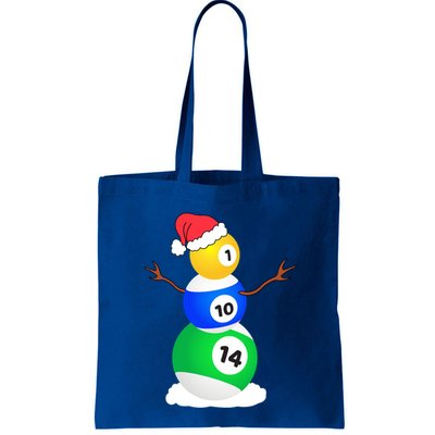 Billiards Christmas Snow Cute Gift Pool Player Christmas Pjs Funny Gift Bag
