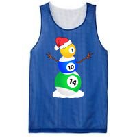 Billiards Christmas Snow Cute Gift Pool Player Christmas Pjs Funny Gift Mesh Reversible Basketball Jersey Tank