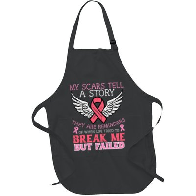Breast Cancer Survivor My Scar Tell Story Awareness Women Apron