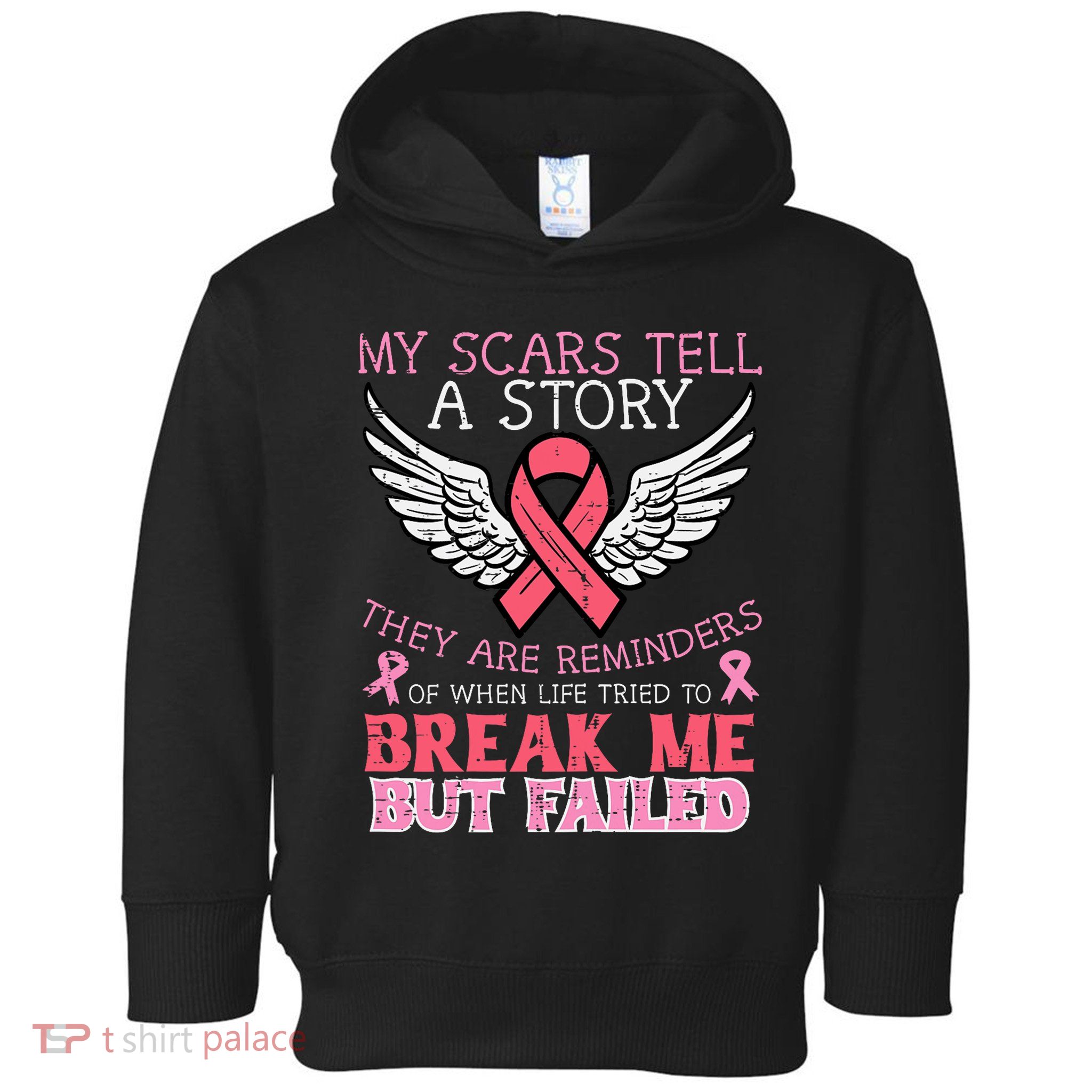 Breast Cancer Survivor My Scar Tell Story Awareness Women Toddler Hoodie