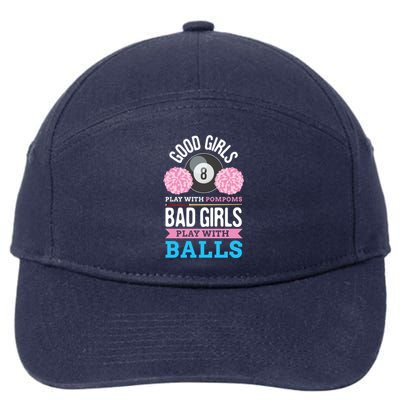 Billiards Cue Sport Game Pool Balls Billiard Player Gift 7-Panel Snapback Hat