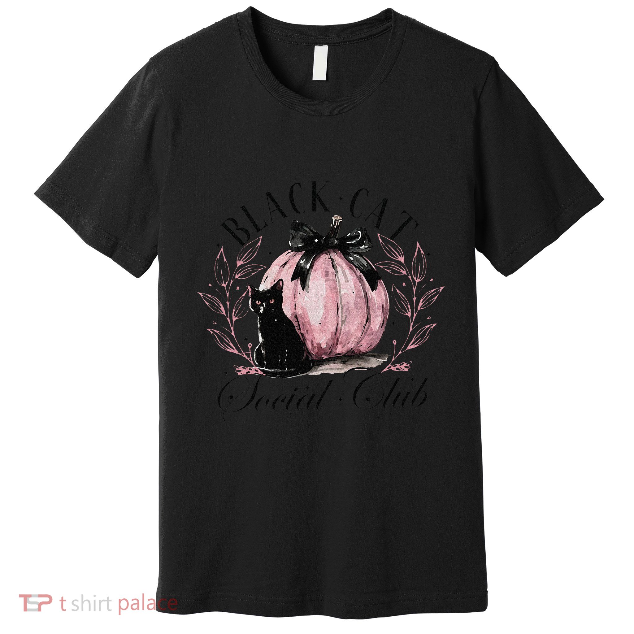 Black Cat Social Club Halloween Cat Mama Premium T-Shirt