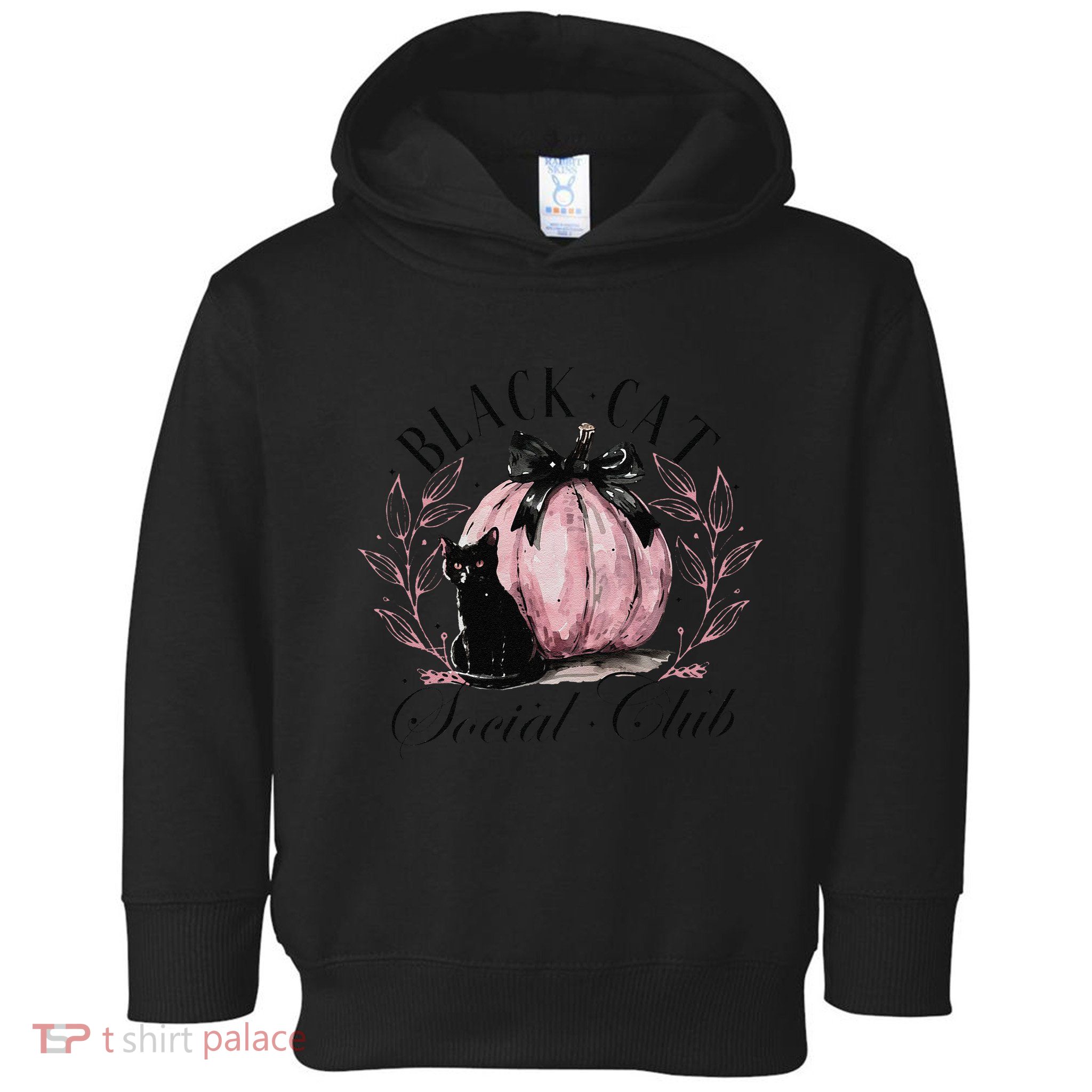 Black Cat Social Club Halloween Cat Mama Toddler Hoodie