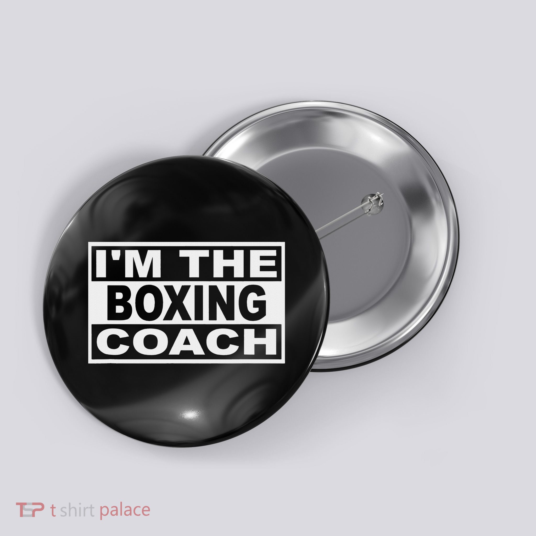 Boxing Coach Square Button