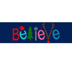 Believe Christmas Spirit Festive Bumper Sticker