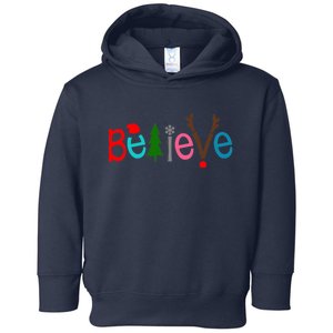 Believe Christmas Spirit Festive Toddler Hoodie