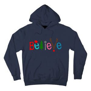 Believe Christmas Spirit Festive Tall Hoodie