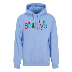 Believe Christmas Spirit Festive Unisex Surf Hoodie