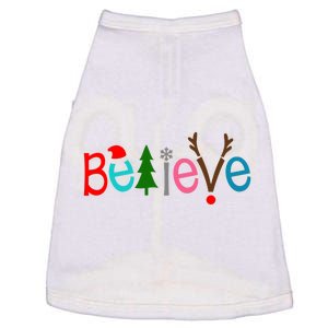 Believe Christmas Spirit Festive Doggie Tank