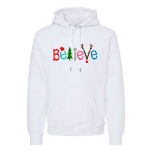 Believe Christmas Spirit Festive Premium Hoodie