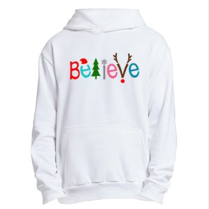 Believe Christmas Spirit Festive Urban Pullover Hoodie