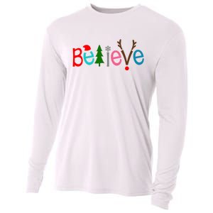 Believe Christmas Spirit Festive Cooling Performance Long Sleeve Crew