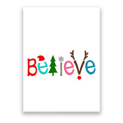 Believe Christmas Spirit Festive Poster