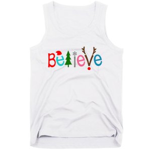 Believe Christmas Spirit Festive Tank Top