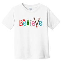 Believe Christmas Spirit Festive Toddler T-Shirt