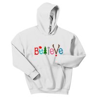 Believe Christmas Spirit Festive Kids Hoodie