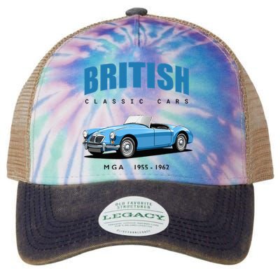 British Classic Sports Cars MG MGA Legacy Tie Dye Trucker Hat