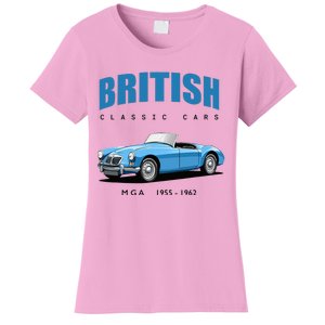 British Classic Sports Cars MG MGA Women's T-Shirt