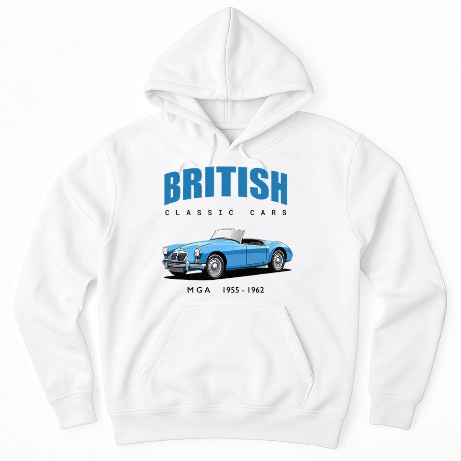 British Classic Sports Cars MG MGA Hoodie
