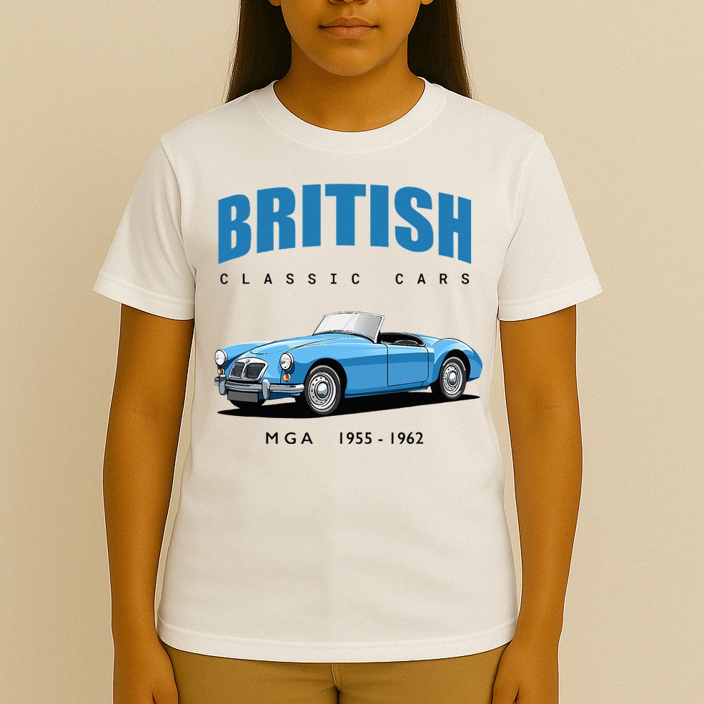 British Classic Sports Cars MG MGA T-Shirt