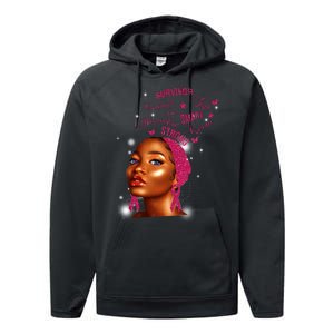 Breast Cancer Survivor Queen Performance Fleece Hoodie