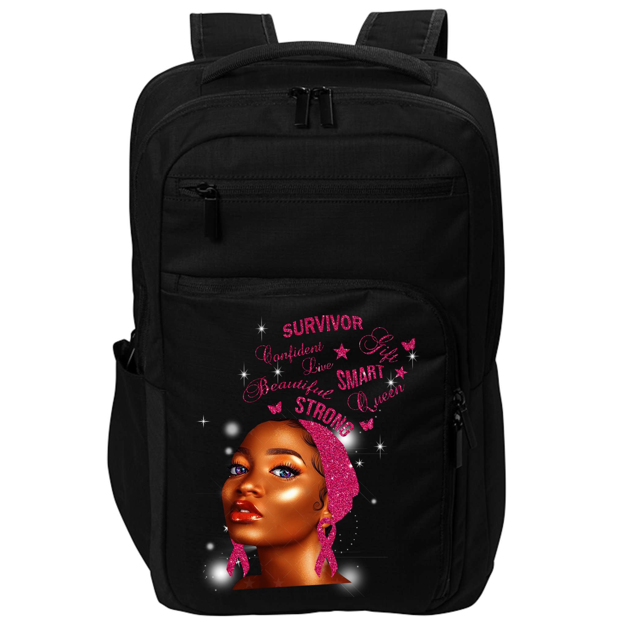 Breast Cancer Survivor Queen Impact Tech Backpack